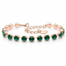 Браслет "Классика III (Emerald)" с кристаллами Swarovski®