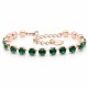 Браслет "Классика III (Emerald)" с кристаллами Swarovski®