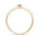 14K Yellow Gold Diamond Ring “Light of Her Eyes V”