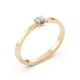 14K Yellow Gold Diamond Ring “Solitaire XXI”