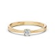 14K Yellow Gold Diamond Ring “Solitaire XXI”