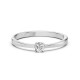 14K White Gold Diamond Ring “Solitaire XIX”