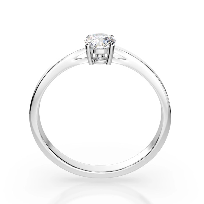 14K White Gold Diamond Ring “Classic XXXIII”