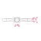 14K Red Gold Diamond Ring “Odeon”