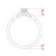 14K Red Gold Diamond Ring “Odeon”