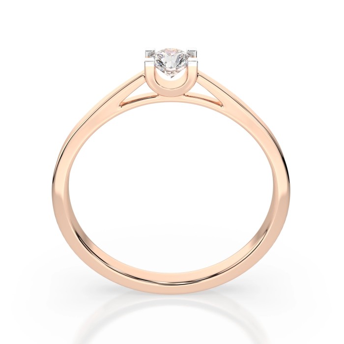 14K Red Gold Diamond Ring “Odeon”