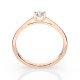 14K Red Gold Diamond Ring “Odeon”