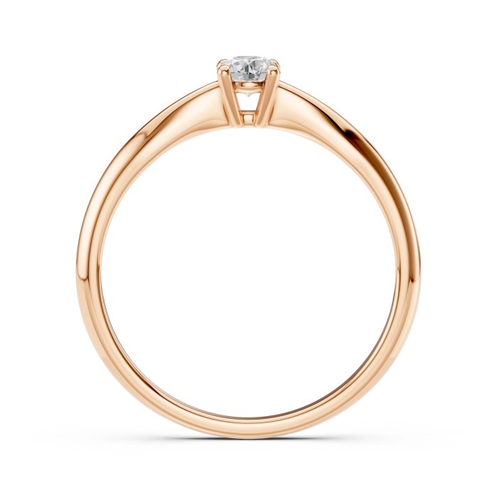 14K Red Gold Diamond Ring “Nova Classica XXIX”