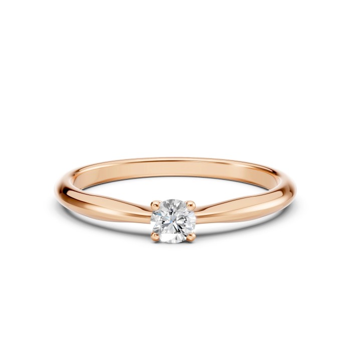 14K Red Gold Diamond Ring “Nova Classica XXIX”