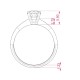 14K White Gold Diamond Ring “Nova Classica XXII”
