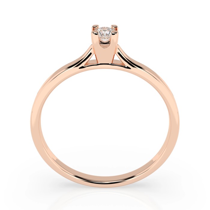 14K Red Gold Diamond Ring “Clarity IV”