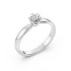 14K White Gold Diamond Ring “Solitaire XXVIII”