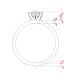 14K White Gold Diamond Ring “Solitaire XXVIII”