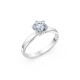 14K White Gold Diamond Ring “Solitaire XXV”