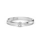 14K White Gold Diamond Ring “Crown VIII”