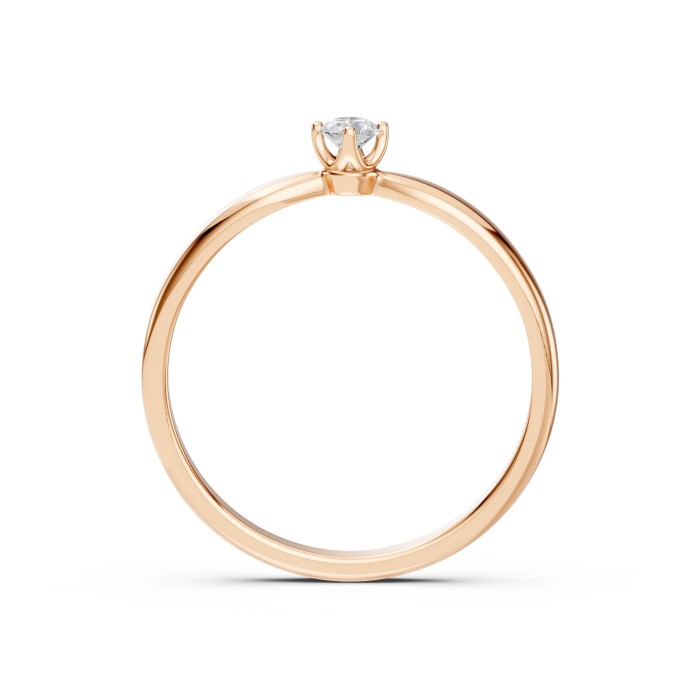 14K Red Gold Diamond Ring “Brox III”