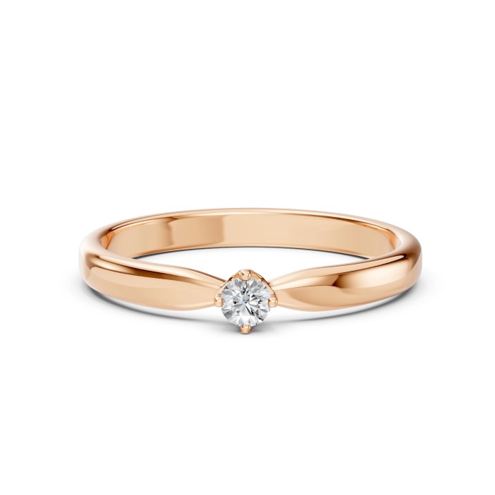14K Red Gold Diamond Ring “Brox III”