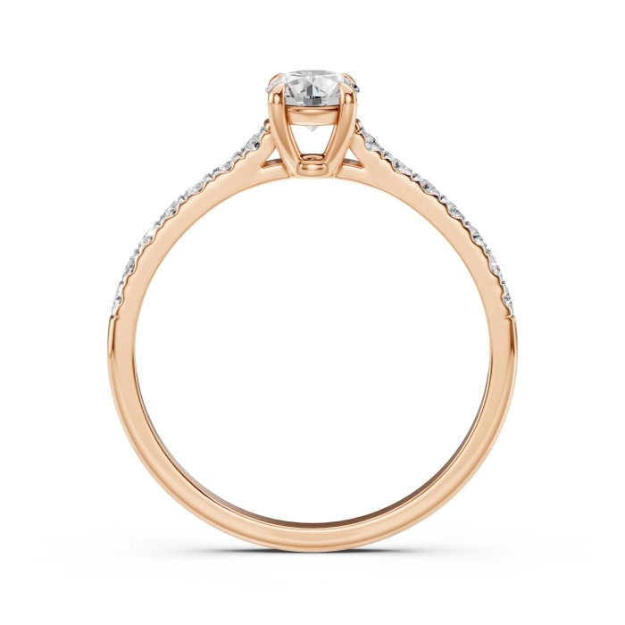 14K Red Gold Diamond Ring “Perfection IV”
