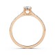 14K Red Gold Diamond Ring “Perfection IV”