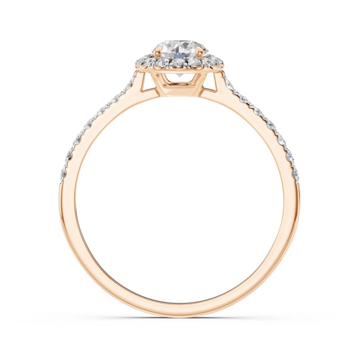 14K Red Gold Diamond Ring “Aria”