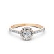 14K Red Gold Diamond Ring “Aria”