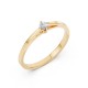 14K Yellow Gold Diamond Ring “Solitaire XII”