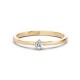 14K Yellow Gold Diamond Ring “Solitaire XII”