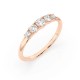 14K Red Gold Diamond Ring “Rising Tide”