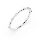 14K White Gold Diamond Ring “Crystal Horizon XIII”