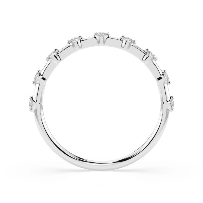 14K White Gold Diamond Ring “Crystal Horizon XIII”