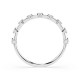 14K White Gold Diamond Ring “Crystal Horizon XIII”