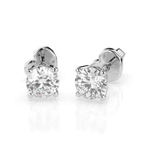 Kuldkõrvarõngad teemantidega „Diamond Heart IX“