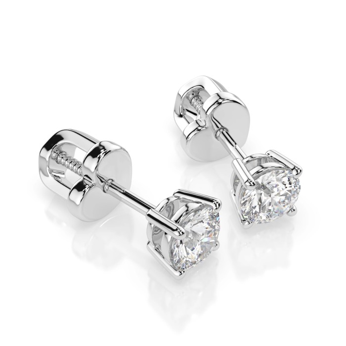Kuldkõrvarõngad teemantidega „Diamond Heart IX“