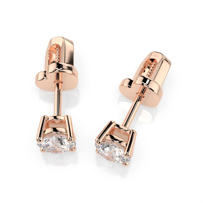 Kuldkõrvarõngad teemantidega „Diamond Heart VII“
