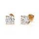 Kuldkõrvarõngad teemantidega „Diamond Heart XI“