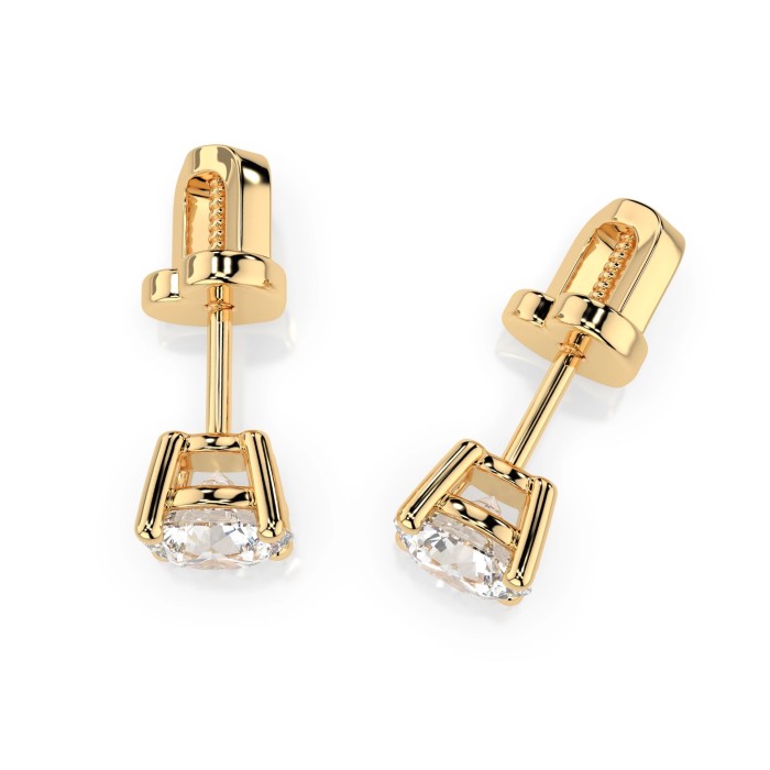 Kuldkõrvarõngad teemantidega „Diamond Heart XI“