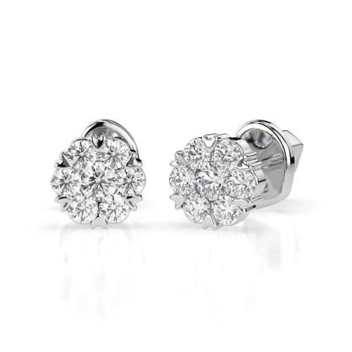 Kuldkõrvarõngad teemantidega „Diamond Blossom IX“