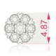 14K Yellow Gold Diamond Earrings “Diamond Blossom VIII”