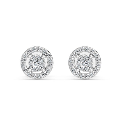 Kuldkõrvarõngad teemantidega „Diamond Blossom XV“