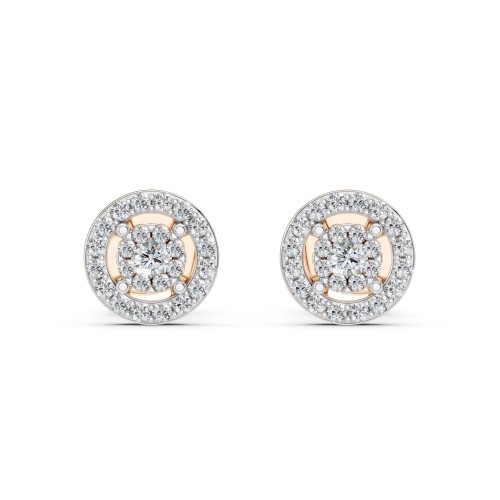 Kuldkõrvarõngad teemantidega „Diamond Blossom XIII“