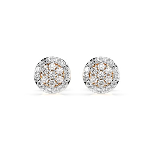 Kuldkõrvarõngad teemantidega „Diamond Blossom XI“