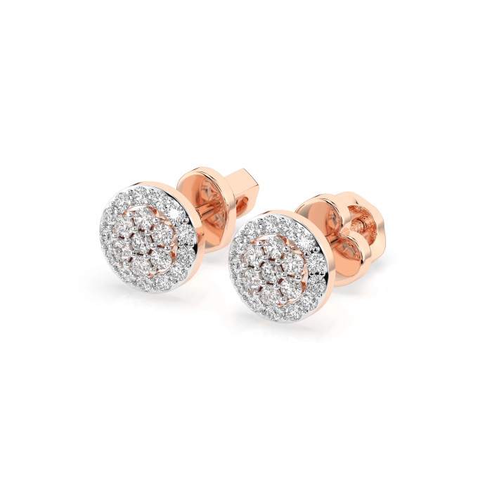 Kuldkõrvarõngad teemantidega „Diamond Blossom X“