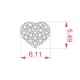 Kuldkõrvarõngad teemantidega „Diamond Heart II“