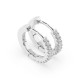14K White Gold Diamond Earrings “Shackles of Fate III”