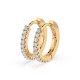 14K Yellow Gold Diamond Earrings “Shackles of Fate II”