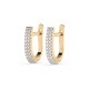 14K Yellow Gold Diamond Earrings “Moonpath II”