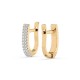14K Yellow Gold Diamond Earrings “Moonpath II”