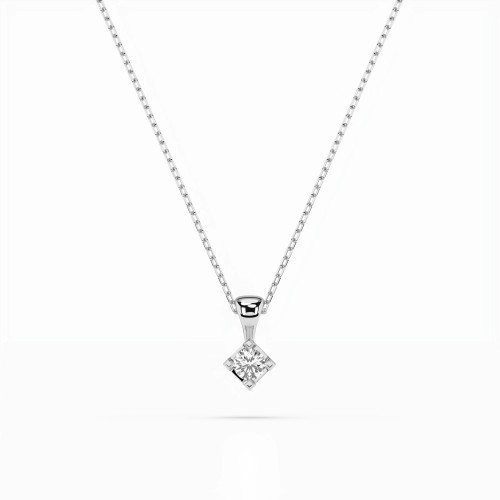 14K White Gold Diamond Pendant “Lucian III”