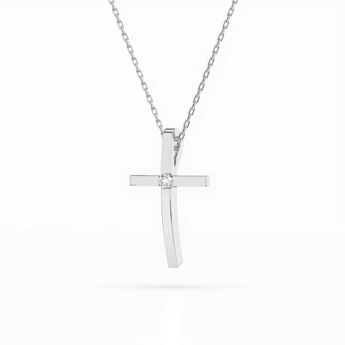 Kuldrist teemantidega „Sacred Cross III“