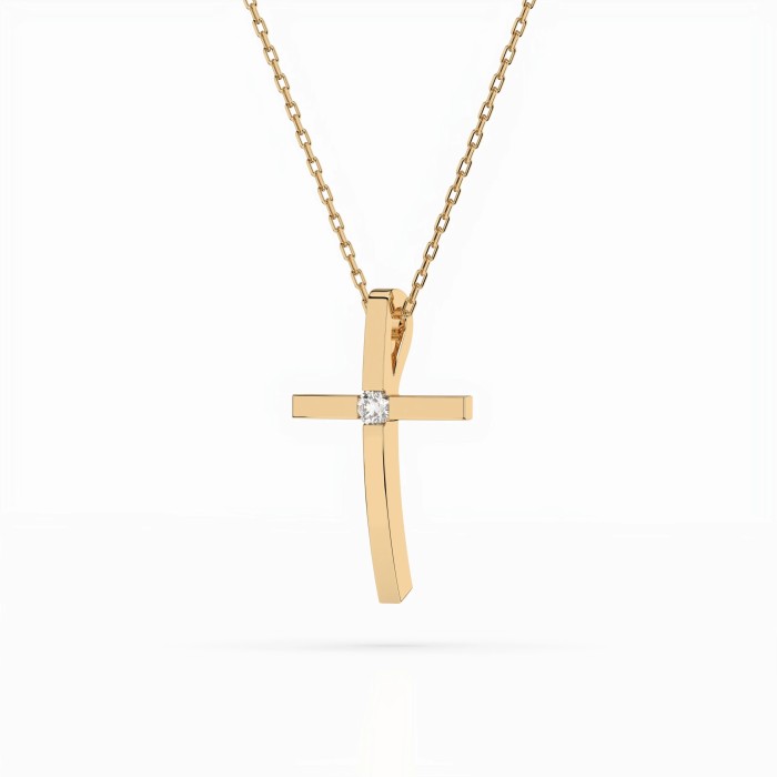 Kuldrist teemantidega „Sacred Cross II“